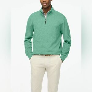 J. Crew Factory Men's Performance bird's-eye half-zip